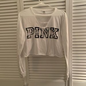 Women’s PINK Victoria Secret Cut V Neck Shirt